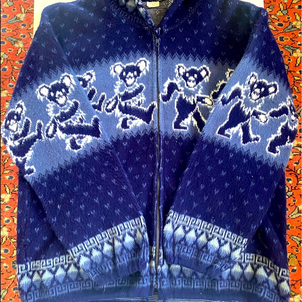 Grateful Dead Alpaca Hoodie by Jerry4theKids Grateful Dead, Hoodie Jacket.